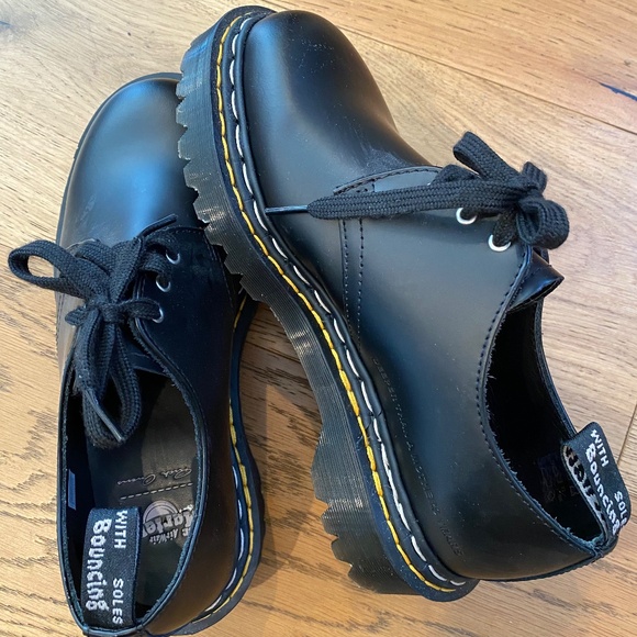 BRAND NEW WITHOUT TAGS RICK OWENS x DOC MARTENS BEX LEATHER OXFORD DERBY SHOES - Picture 2 of 6